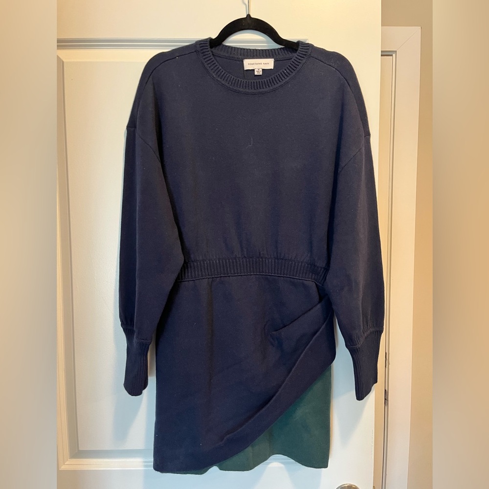 Something Navy Navy Sweater Dress